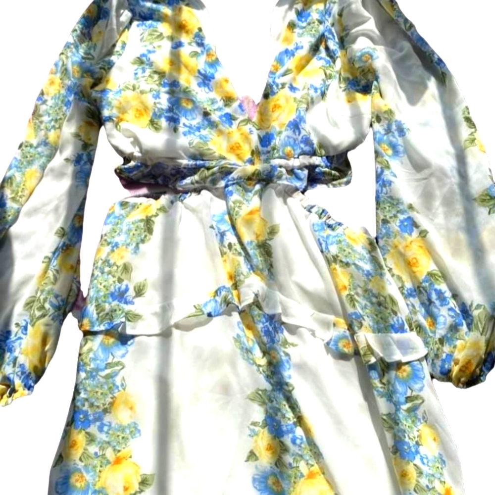 Summer dress connected 2 piece